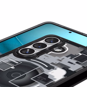 Spigen Ultra Hybrid Mag MagSafe Dėklas for Samsung Galaxy S26 Zero One - Clear juodas