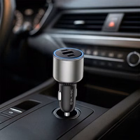 Blavec Automobilinis įkroviklis BS-06D-C Trip - USB + 2xType C - QC 3.0 18W PD 65W su Type C to Type C (CCBS06DCQ-U2CB) juodas