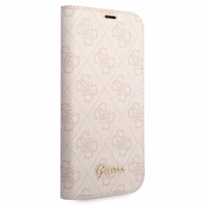 Guess GUBKP14XHG4SHP iPhone 14 Pro Max 6.7 "rožinė / rožinė knyga 4G Vintage Gold Logo