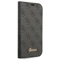 Guess GUBKP14SHG4SHK iPhone 14 6.1 "juoda / juoda knyga 4G Vintage Gold Logo