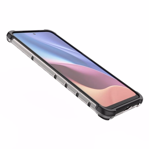 Honeycomb dėklas šarvuotas dėklas su TPU buferiu Xiaomi Redmi K40 Pro+ / K40 Pro / K40 / Poco F3 skaidrus