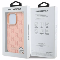 Karl Lagerfeld Hot Stamp Magsafe iPhone 16 Pro Case - rožinis