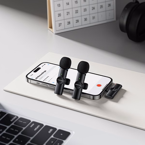 Borofone Lavalier wireless microphone BFK16A Winner Lightning black - 2 pieces