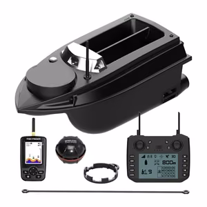 Flytec V030 Fishfinder GPS masalo valtelė su echolotu, 20 000 mAh akumuliatorius parduodamas atskirai, juoda