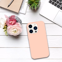 Tel Protect silikoninis dėklas telefonui Iphone 14 Pro Max šviesiai rožinis