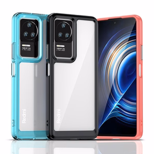 Outer Space Case dėklas telefonui Xiaomi Poco F4 5G su lanksčiu rėmu mėlynas
