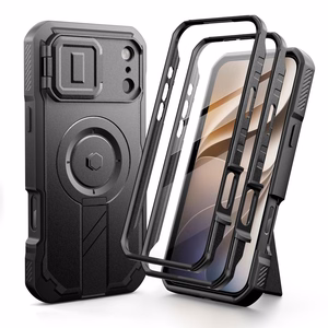 Tech-Protect Kevlar MagSafe 2 vnt. dėklų rinkinys, skirtas iPhone 18 Pro / 17 Pro, juodas