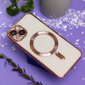 Color Chrome Mag dėklas for Samsung Galaxy A57 5G rožinio aukso