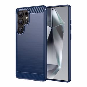 Samsung Galaxy S25 Ultra - ogleklių pluošto dėklas – mėlynas