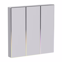 Jutiklinis ZigBee šviesos jungiklis Avatto TS60-EU-W3 trigubas TUYA (baltas)