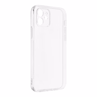 Permatomas 2 mm dėklas telefonui IPHONE 12 (su kameros apsauga)