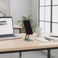 Stalinis laikiklis telefonui / planšetiniam kompiuteriui sulankstomas Forcell F-Grip Fold stovas 1 pilkas