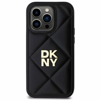 DKNY Quilted Stack Logo dėklas telefonui iPhone 14 Pro Max - juodas