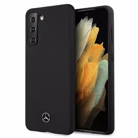 Dėklas telefonui Mercedes Silikoninis Line dėklas Samsung Galaxy S21+ juodas