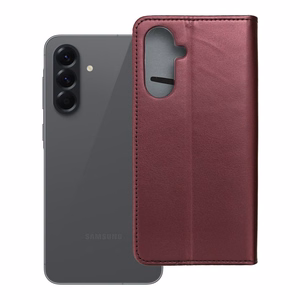 Dėklas Smart Magnetic Samsung A566 A56 5G tamsiai raudonas