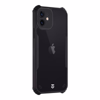 Tactical Quantum Stealth Dėklas skirta Apple iPhone 12 Skaidrus/Juodas