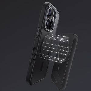 Benks Magnētinis Mist dėklas su metalo rėmu iPhone 16 pilkas