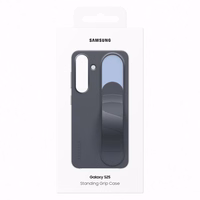 Samsung silikoninis dėklas su laikikliu / stovu Standing Grip Case EF-GS931CBEGWW telefonui Samsung Galaxy S25 - juodas