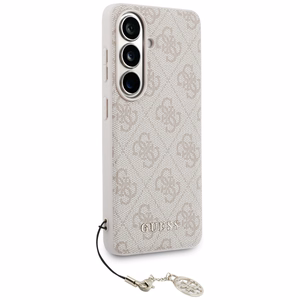 Guess dėklas 4G Classic Logo Charm MagSafe for Samsung Galaxy S26 rožinis