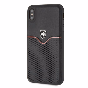 Ferrari kietasis dėklas FEOVEHCI65BK iPhone Xs Max - juodas/juodas Off Track Victory