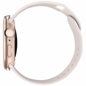Uniq Voute dėklas su grūdintu stiklu Apple Watch 10 46 mm - rožinis auksas