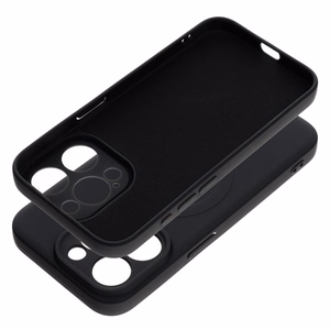 Чехол для iPhone 15 Pro силиконовый Mag Cover совместимый с MagSafe чёрный