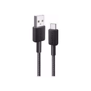 Anker 322 A81H6G11 – nailoninis USB-A–USB-C laidas, juodas