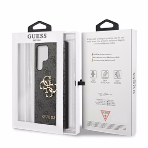 Guess GUHCS22L4GMGGR S908 S22 Ultra pilkas/grey hardcase 4G Big Metal Logo