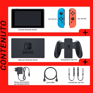 Nintendo Switch nešiojamoji žaidimų konsolė 15,8 cm (6.2") 32 GB Lietimui jautrus ekranas „Wi-Fi“ Mėlyna, Pilka, Raudona