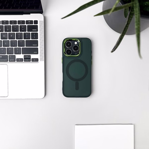 Wozinsky Mados dėklas Magnetinis Samsung Galaxy S25 - Žalias