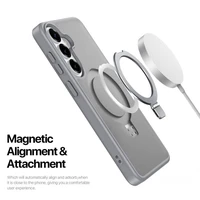 Dėklas Dux Ducis Yind Magnetic Stand Samsung S942 S26 pilkas