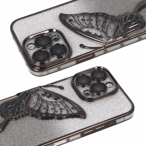 Tel Protect Butterfly vandens dėklas telefonui Iphone 15 Pro juodas