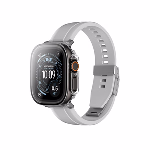 AmazingThing Radix grūdintas stiklas su dėklu Apple Watch UItra 3 49mm - Skaidrus