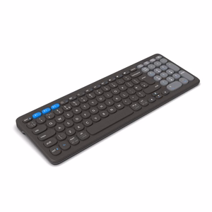 ZAGG Pro klaviatūra vidutinio dydžio-Charcoal-UK (belaidis įkrovimas ant kilimėlio)