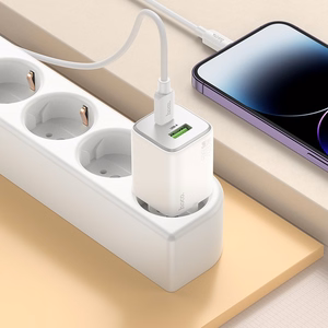Įkroviklis Hoco N41 20W GaN USB-A/USB-C baltas