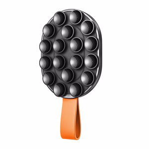 Joyroom JR-ZS393-S magnetinis laikiklis su siurbtukais 4.7–7" telefonui - juodas ir oranžinis