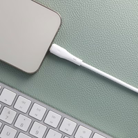 FORCELL F-ENERGY C346 kabelis Type C į Lightning PD 3A 27W Silicone 1 m baltas