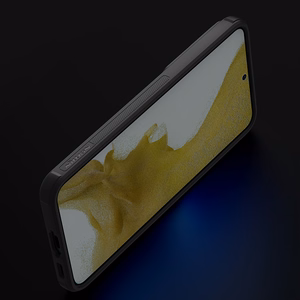 Nillkin Textured S dėklas telefonui Samsung Galaxy S23+ su kameros dangteliu juodas