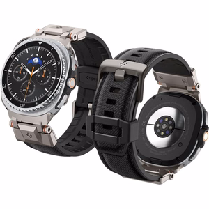 Spigen DuraPro Armor dirželis, skirtas „Samsung Galaxy Watch 40/44/46 mm“ – juodas