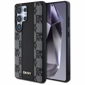 DKNY odinis languoto rašto magnetinis dėklas telefonui Samsung Galaxy S25 Ultra - juodas