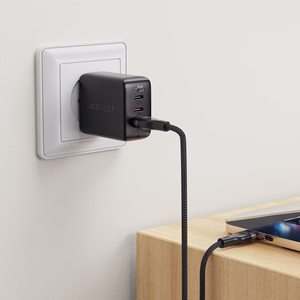 Acefast C11-04 USB-A - USB-C 3A kabelis 1.2m magnetinis pintas - juodas