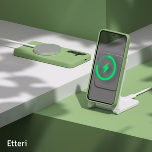 Etteri silikoninis dėklas telefonui Samsung Galaxy S24 Plus - šviesiai žalias