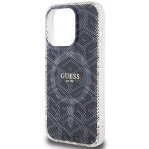 Guess IML GCube Magnetinis dėklas iPhone 15 Pro - juodas