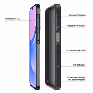 Dėklas Dux Ducis Yind Samsung A175 A17 4G/A176 A17 5G juodas