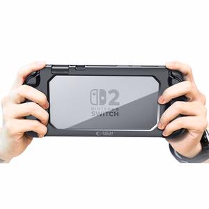 Tech-Protect MagMat dėklas Nintendo Switch 2 - juodas ir permatomas