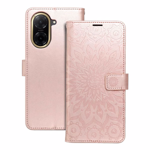 MEZZO knyginis dėklas telefonui XIAOMI Redmi A5 (173,3 x 79,4 x 8,26) mandala rožinis auksas