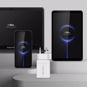 Kruger&Matz 45 W GaN tinklo įkroviklis su Power Delivery ir Quick Charge