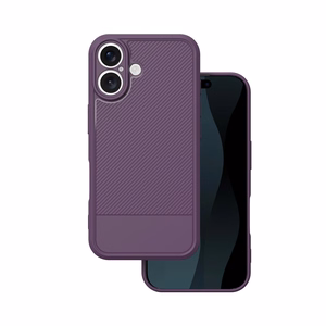 Simple Carbon dėklas telefonui iPhone 17 6,3" violetinis