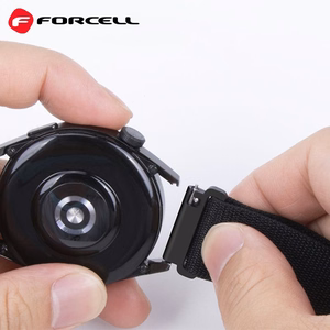 FORCELL F-DESIGN FS05 dirželis SAMSUNG laikrodžiui 22 mm juodas