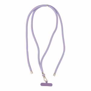 SWING (8mm) Phone lanyard, Phone pendant with adjustable length / cord length 165cm (max 82.5cm in the loop) / on the shoulder or neck - purple